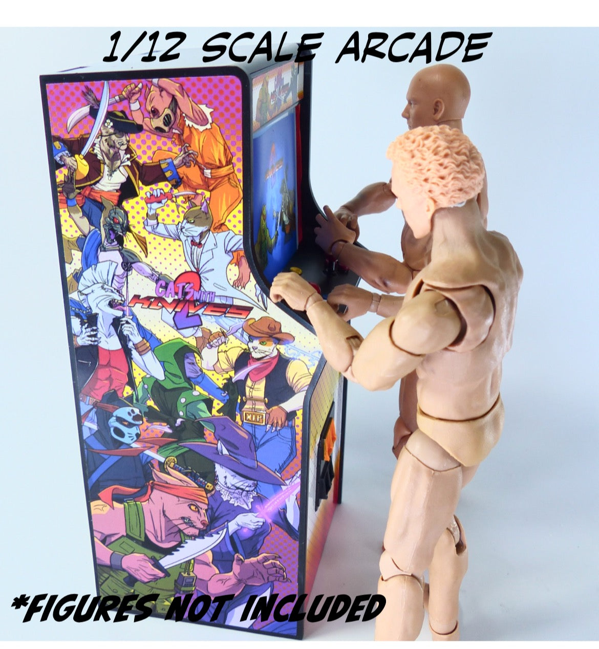  Super Action Stuff Game ON Arcade 1/12 Scale Six Inch