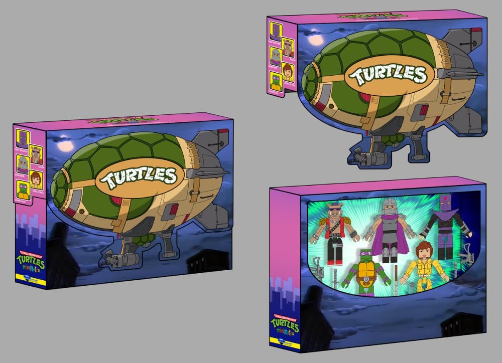 Teenage Mutant Ninja Turtles Minimates Turtle Blimp Deluxe Box Set